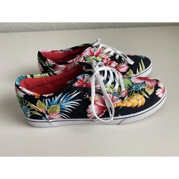 Vans Women’s Atwood Low Aloha Low Top Hawaiian Floral Sneakers Size 7 - Picture 5 of 7